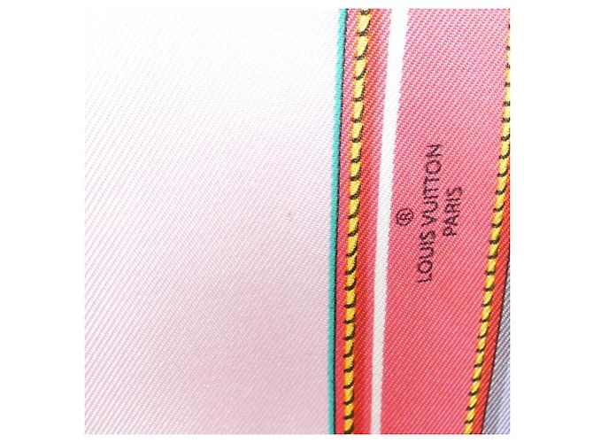 Bufanda Carre Mix y Strap Louis Vuitton Rosa Multicolor - vista 3