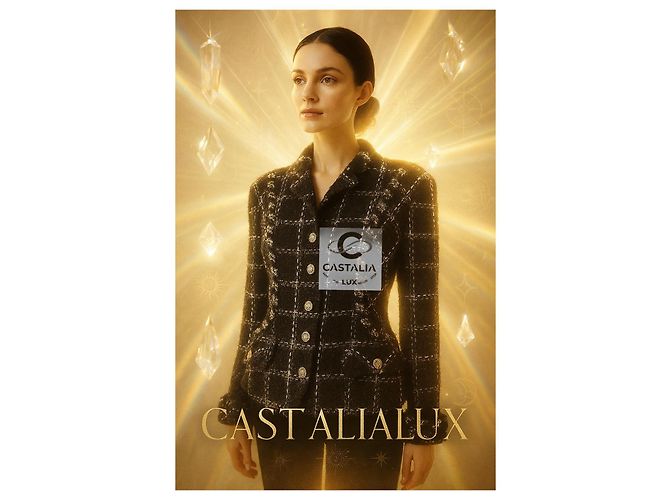 Chanel Vintage Relic schwarze Tweedjacke 40 FR - Ansicht 4