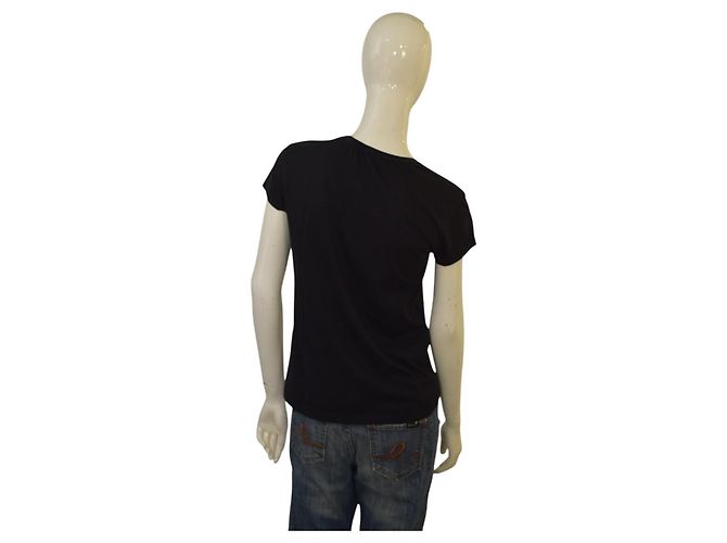 Camiseta negra de algodón Karl Lagerfeld Choupette XS Negro - vista 2