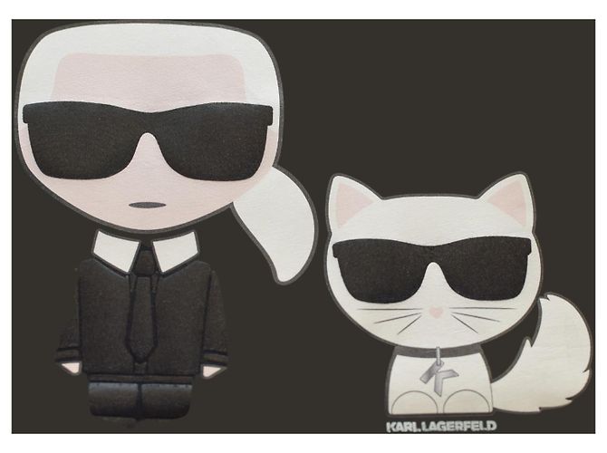 Camiseta negra de algodón Karl Lagerfeld Choupette XS Negro - vista 4