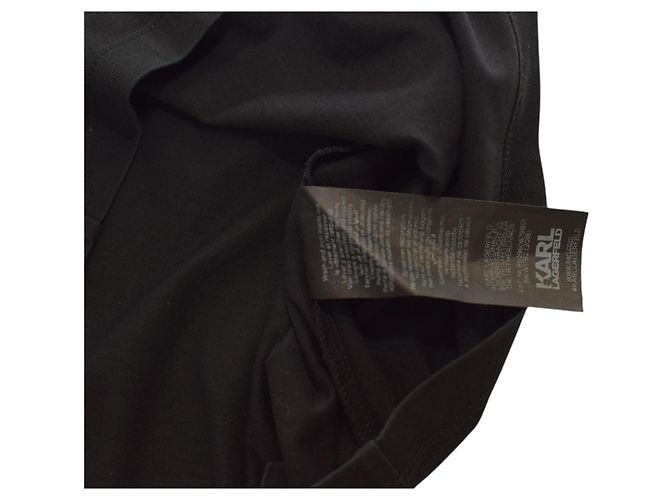 Camiseta negra de algodón Karl Lagerfeld Choupette XS Negro - vista 7
