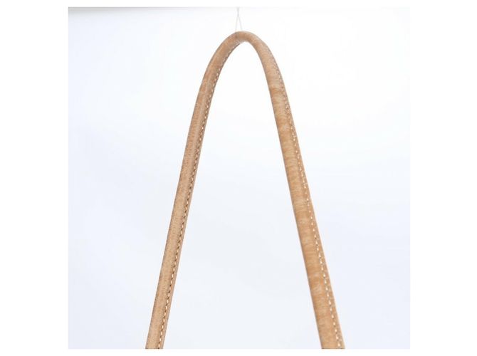 Hermès Aline GM Schultertasche aus Chevron-Leder Beige - Ansicht 3