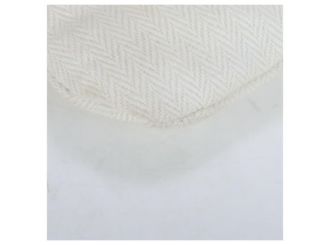 Borsa a spalla in pelle Chevron Aline GM di Hermès Bianco - vista 10