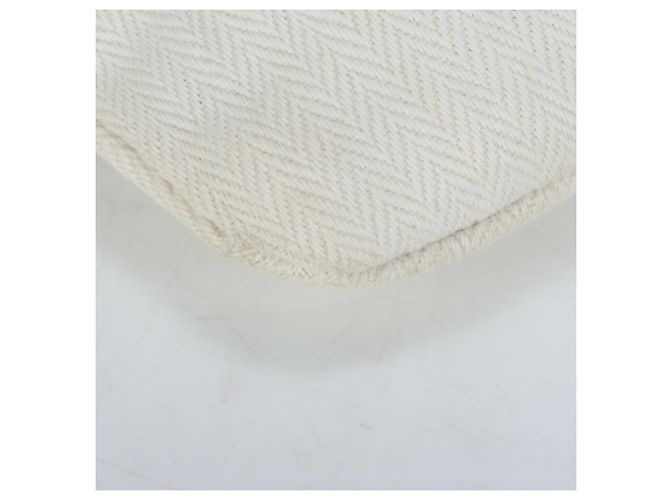 Borsa a spalla in pelle Chevron Aline GM di Hermès Bianco - vista 7