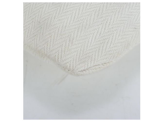 Borsa a spalla in pelle Chevron Aline GM di Hermès Bianco - vista 9