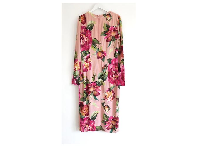 Vestido ajustado con estampado de rosa de Dolce & Gabbana - vista 2