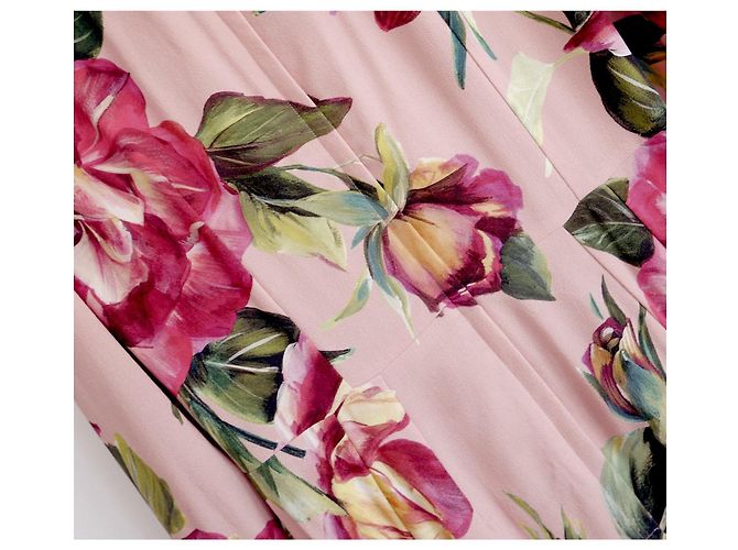 Vestido ajustado con estampado de rosa de Dolce & Gabbana - vista 3