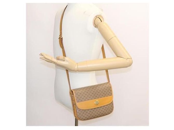 GUCCI Vintage Micro GG Canvas Schultertasche Beige/Braun - Ansicht 3
