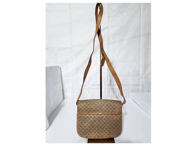 GUCCI Vintage Micro GG Canvas Schultertasche Beige/Braun - Ansicht 4