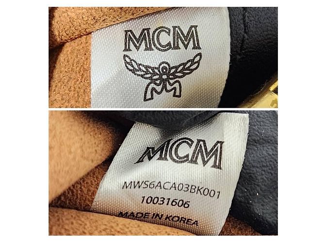 Borsa a tracolla Mini Claudia Studs in tela rivestita MCM nera Nero - vista 11