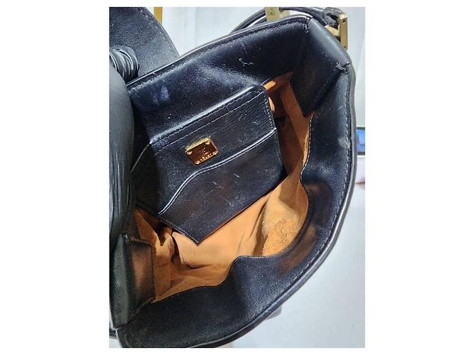 Borsa a tracolla Mini Claudia Studs in tela rivestita MCM nera Nero - vista 14