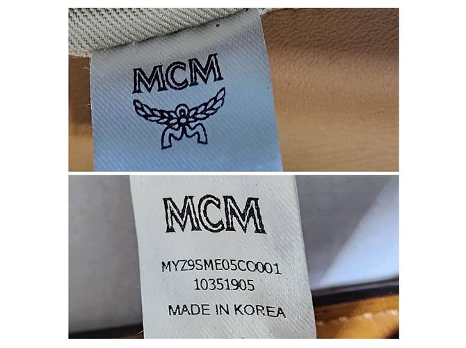 MCM Visetos Medium Patricia Wallet On Chain Cognac Marrone - vista 5