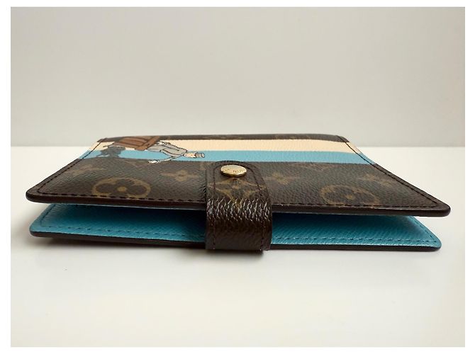 Louis Vuitton Monogram Tintin Groom Bellboy Couverture d'agenda Marron Bleu Écru - vue 7