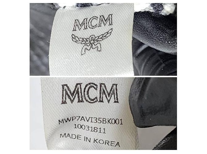 MCM Mini Borsa Tote Nera/Grigia Nero Grigio - vista 5