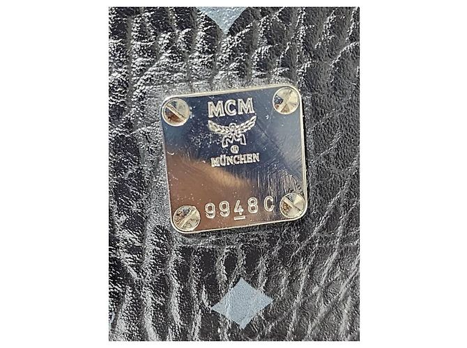 MCM Mini Borsa Tote Nera/Grigia Nero Grigio - vista 8