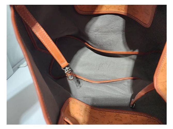 Borsa Tote MCM Visetos Marrone - vista 12