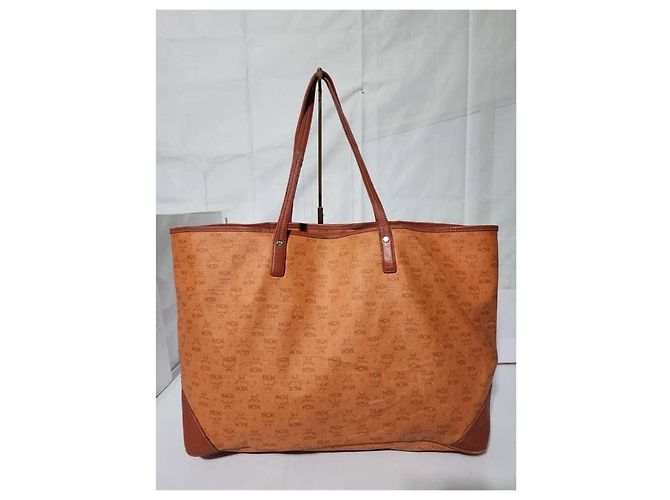 Borsa Tote MCM Visetos Marrone - vista 3