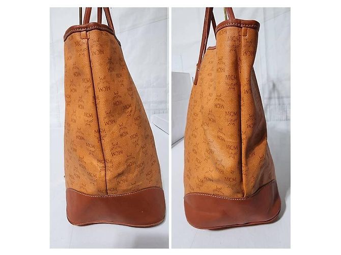 Borsa Tote MCM Visetos Marrone - vista 4
