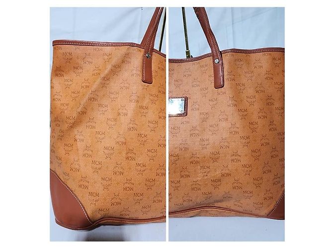 Borsa Tote MCM Visetos Marrone - vista 7