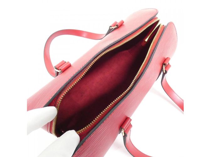Borsa Louis Vuitton Epi Soufflot M52227 Rosso - vista 9