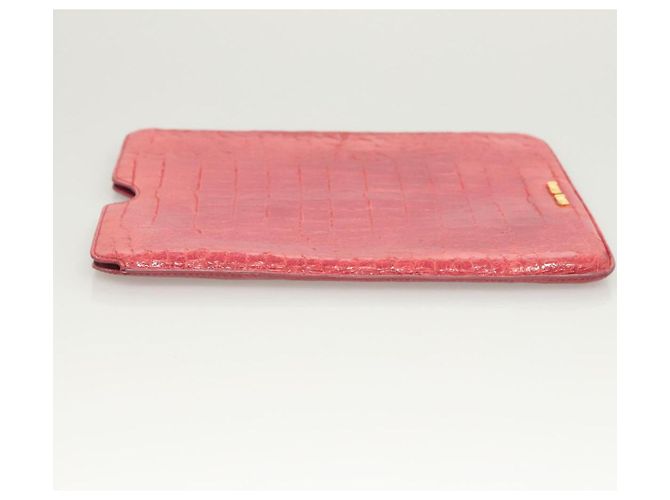 Custodia per iPad in Pelle Rosa Miu Miu Auth 121106 - vista 4
