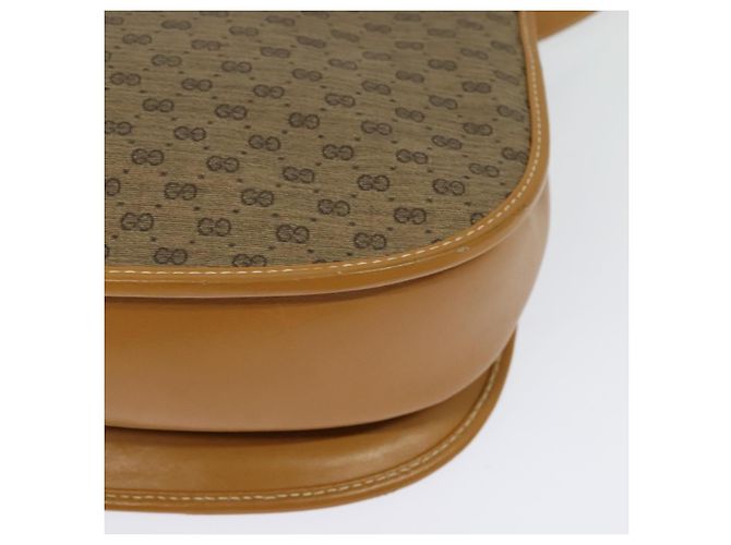 GUCCI Micro GG Supreme Schultertasche PVC Beige Gold Auth th6085 Golden - Ansicht 13