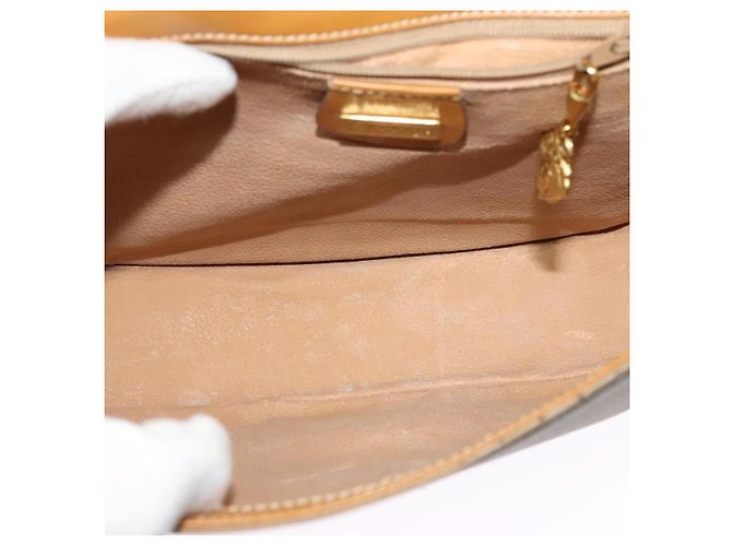 GUCCI Micro GG Supreme Schultertasche PVC Beige Gold Auth th6085 Golden - Ansicht 17