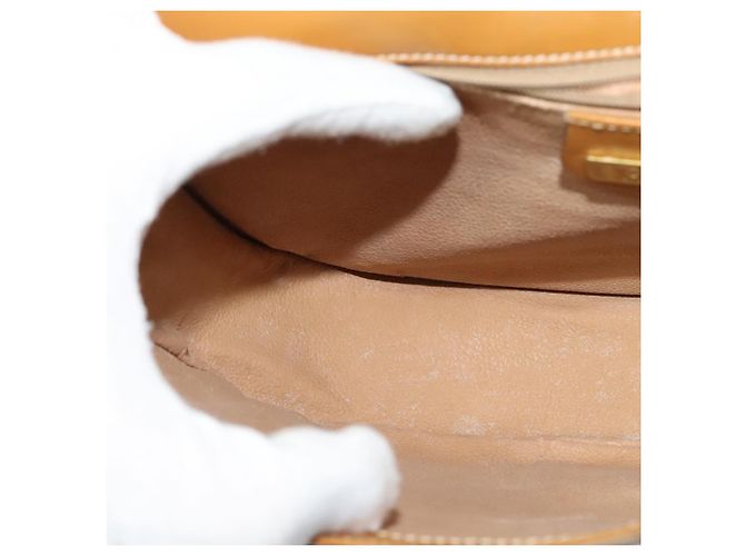 GUCCI Micro GG Supreme Schultertasche PVC Beige Gold Auth th6085 Golden - Ansicht 19