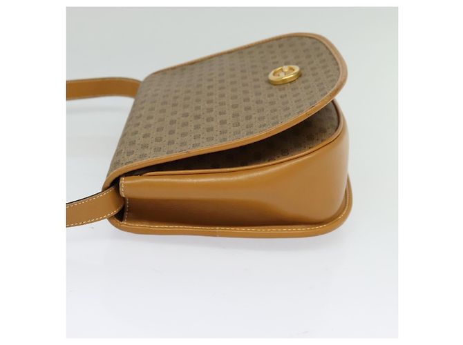 GUCCI Micro GG Supreme Schultertasche PVC Beige Gold Auth th6085 Golden - Ansicht 4