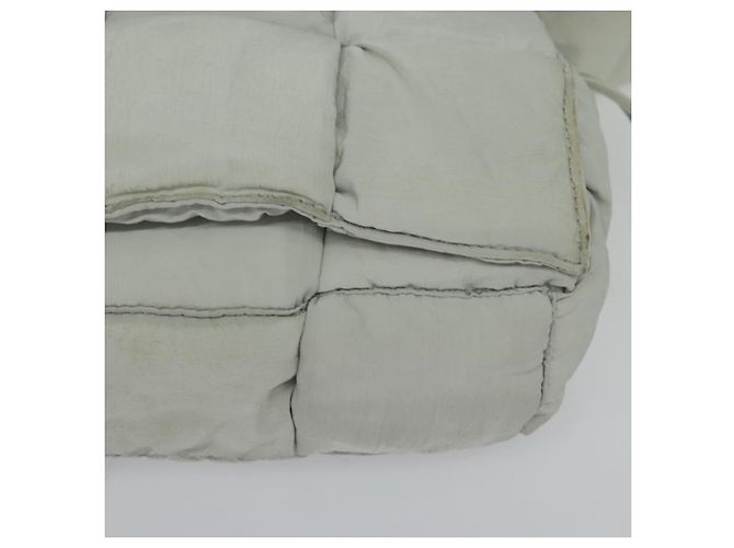 Autre Marque BAGUE VENETA MAXI INTRECCIATO Borsa a spalla in nylon grigio Auth mr1362 Marrone - vista 11