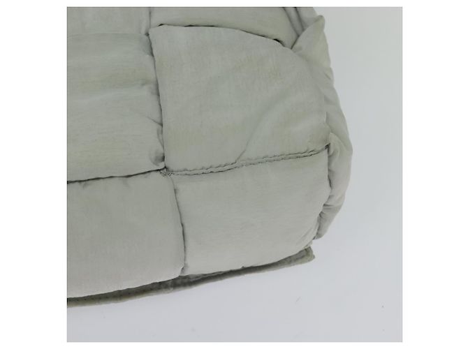 Autre Marque BAGUE VENETA MAXI INTRECCIATO Borsa a spalla in nylon grigio Auth mr1362 Marrone - vista 13