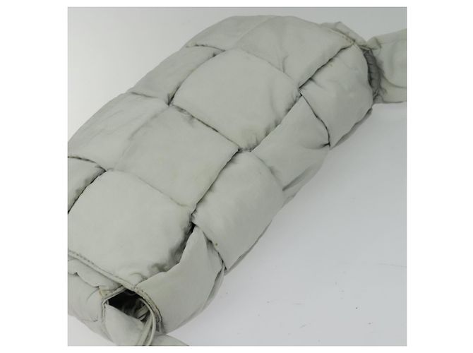Autre Marque BAGUE VENETA MAXI INTRECCIATO Borsa a spalla in nylon grigio Auth mr1362 Marrone - vista 6