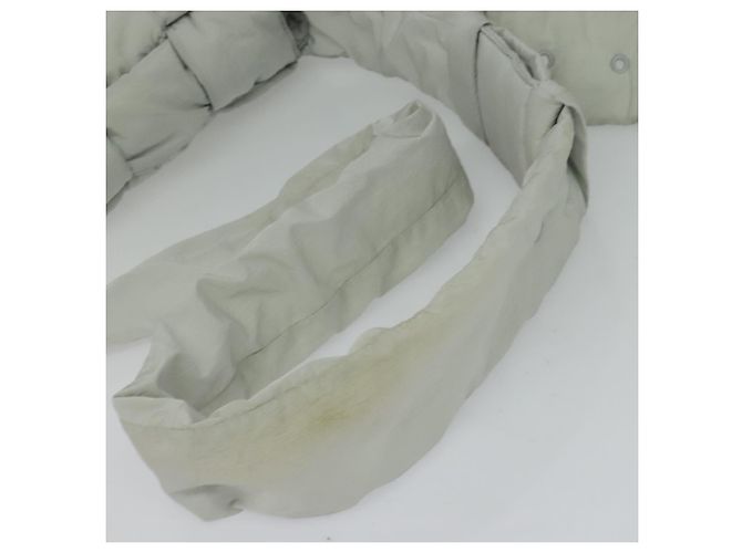 Autre Marque BAGUE VENETA MAXI INTRECCIATO Borsa a spalla in nylon grigio Auth mr1362 Marrone - vista 7