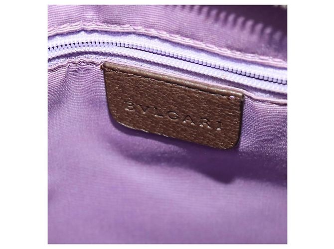 Bulgari BVLGARI Logo Mania Tote Bag aus Canvas Beige Silber Auth BA2559 - Ansicht 14