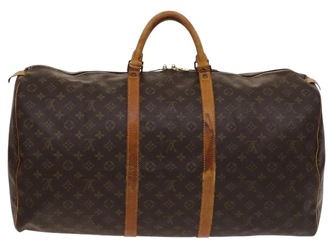 LOUIS VUITTON Monogram Keepall 60 Borsa Boston M41422 LV Auth 123386 Monogramma - vista 2