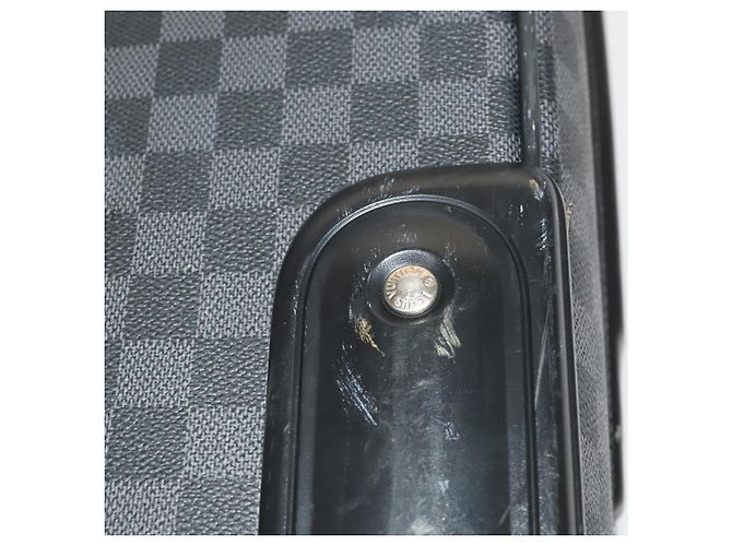 LOUIS VUITTON Valigia Pegas 55 Damier Graphite N23300 LV Auth 123620 Damier ebene - vista 10