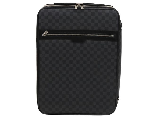 LOUIS VUITTON Valigia Pegas 55 Damier Graphite N23300 LV Auth 123620 Damier ebene - vista 13