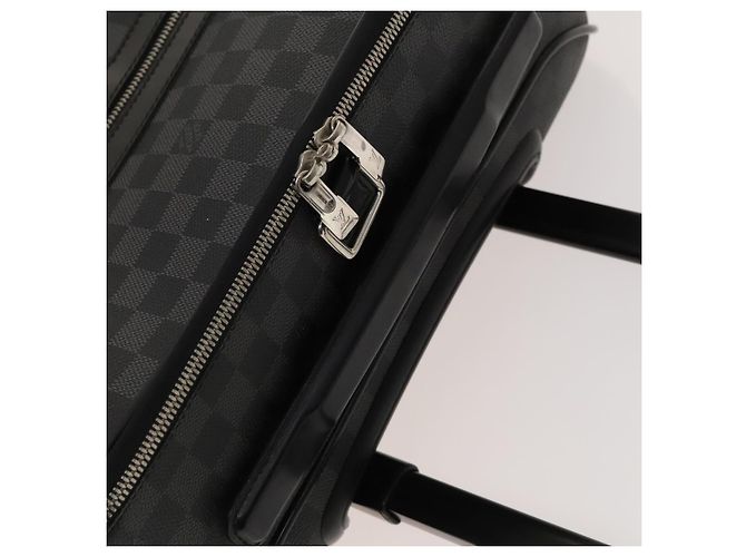 LOUIS VUITTON Valigia Pegas 55 Damier Graphite N23300 LV Auth 123620 Damier ebene - vista 17