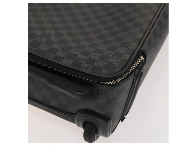 LOUIS VUITTON Valigia Pegas 55 Damier Graphite N23300 LV Auth 123620 Damier ebene - vista 19