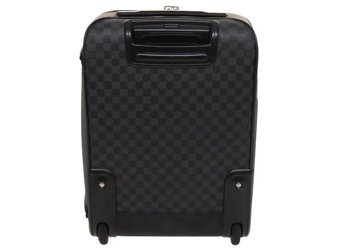 LOUIS VUITTON Valigia Pegas 55 Damier Graphite N23300 LV Auth 123620 Damier ebene - vista 2