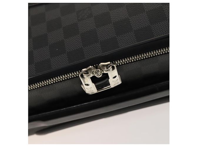 LOUIS VUITTON Valigia Pegas 55 Damier Graphite N23300 LV Auth 123620 Damier ebene - vista 22