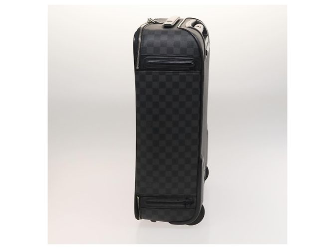 LOUIS VUITTON Valigia Pegas 55 Damier Graphite N23300 LV Auth 123620 Damier ebene - vista 3