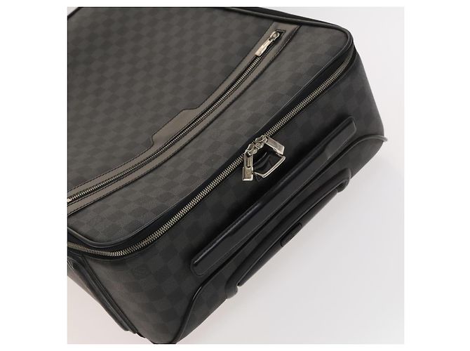 LOUIS VUITTON Valigia Pegas 55 Damier Graphite N23300 LV Auth 123620 Damier ebene - vista 7