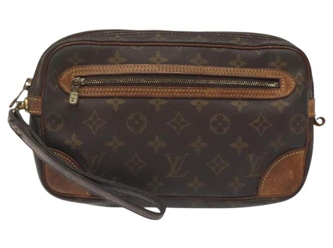 LOUIS VUITTON Monogram Marly Dragonne GM Borsa Clutch M51825 LV Auth BD1166 Monogramma - vista 13