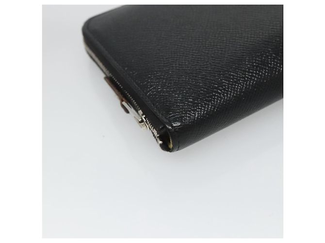 Hermès HERMES Azap Long Long Wallet Pelle Nera Argento Auth bs26278 Nero - vista 9