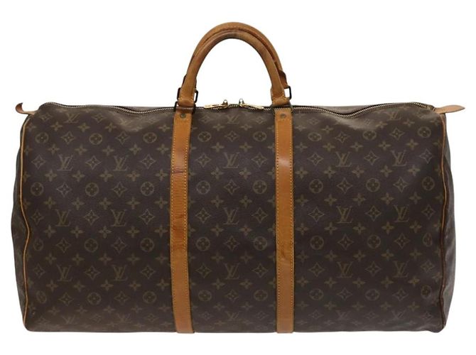 LOUIS VUITTON Monogram Keepall 60 Borsa Boston M41422 LV Auth 124850 Monogramma - vista 13