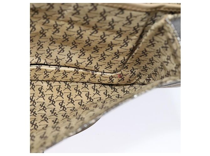 Borsa a Spalla SAINT LAURENT in Pelle PVC Beige Auth bs26374 - vista 18