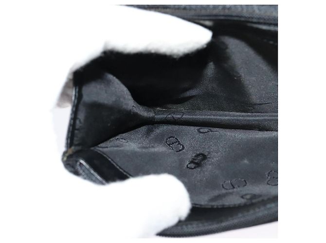 Borsa a spalla con catena Christian Dior in pelle nera e oro Auth BA2581 Nero D'oro - vista 19