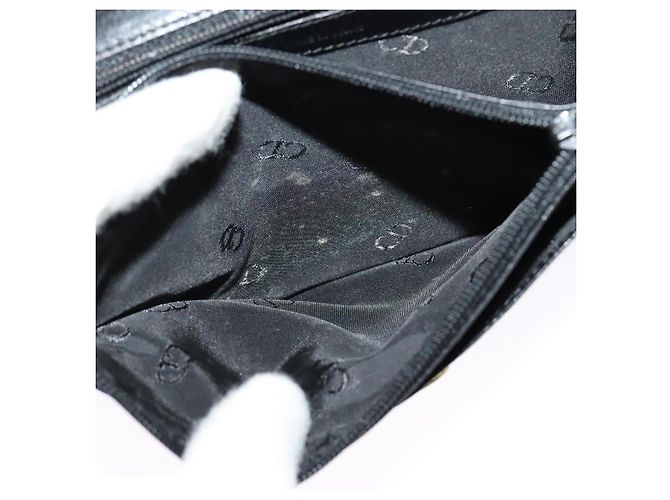 Borsa a spalla con catena Christian Dior in pelle nera e oro Auth BA2581 Nero D'oro - vista 21