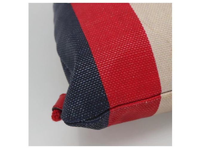 GUCCI Web Sherry Line Rucksack Canvas Rot Blau 473872 Auth 125637 - Ansicht 13